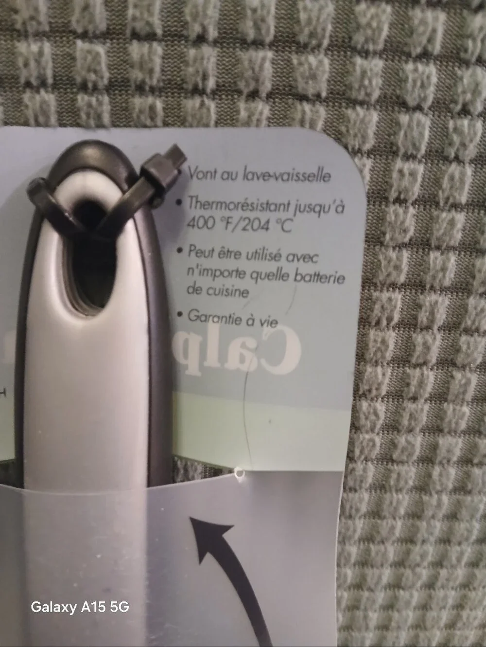 New Calphalon Black and Gray Silicone Cooking Spoon (080426A)